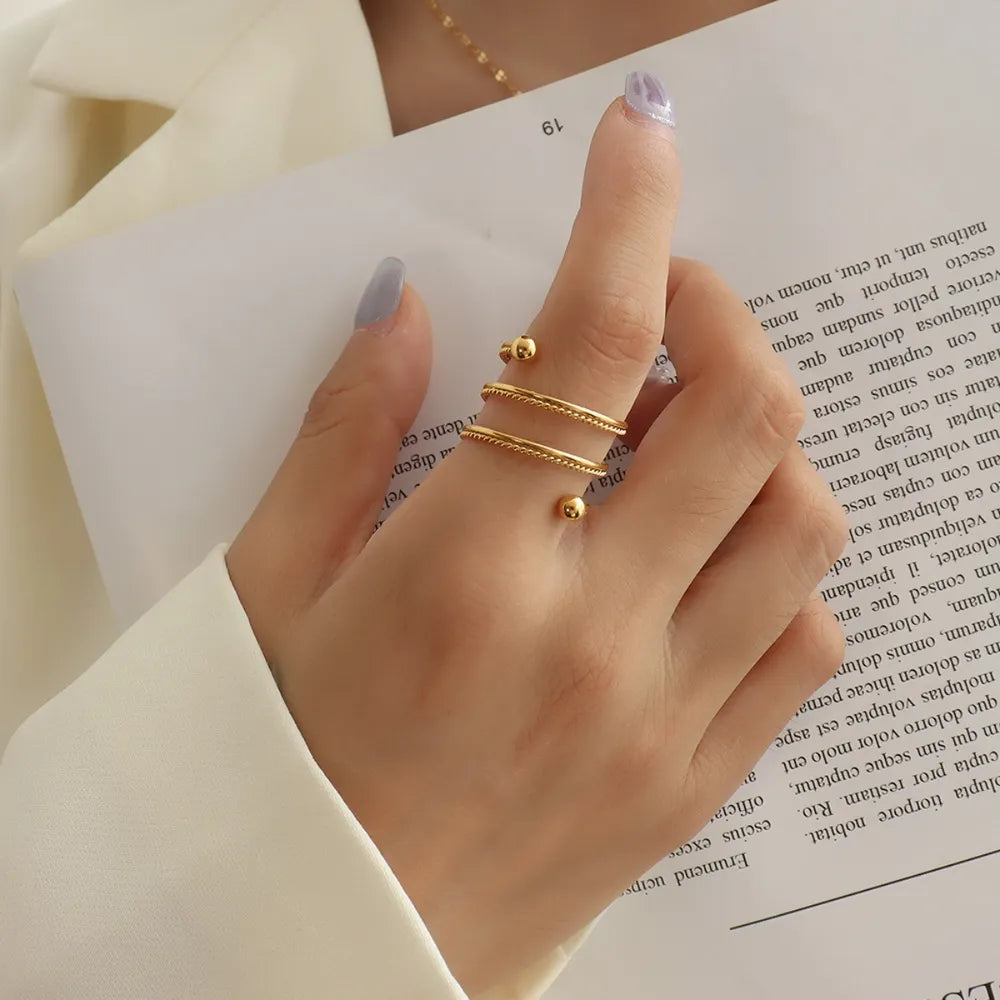 Minimalist Triple Wrap Open Ring