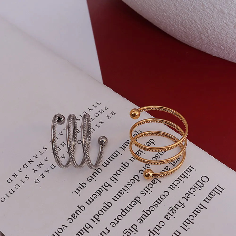 Minimalist Triple Wrap Open Ring