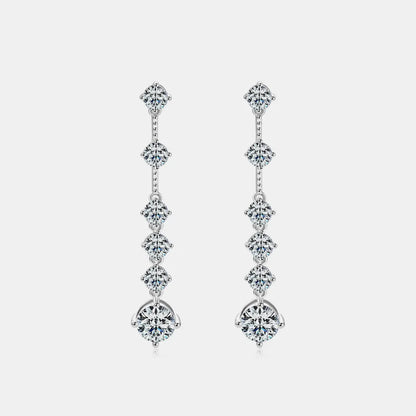 Elegant Crystal Linear Drop Earrings